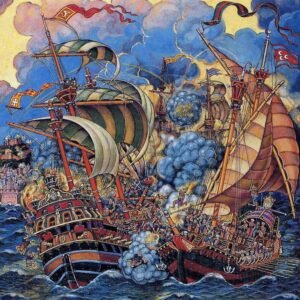 Tableau Bataille des Flots